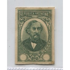 ARGENTINA 1921 ESTAMPILLA ENSAYO NO ADOPTADO DE BARTOLOME MITRE EN COLORES VERDE RARISIMO NO ESTA CATALOGADO EN KNEITSCHEL